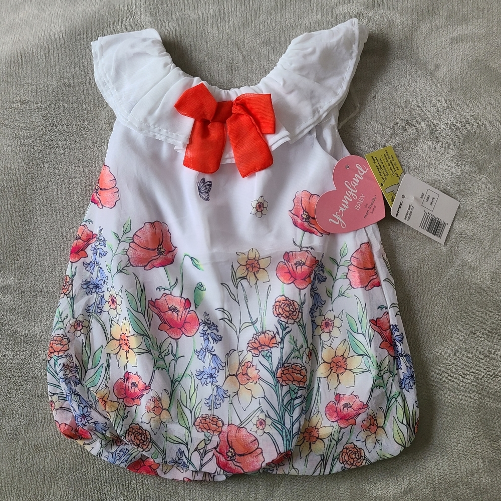 🆕️Floral Bubble Baby Dress